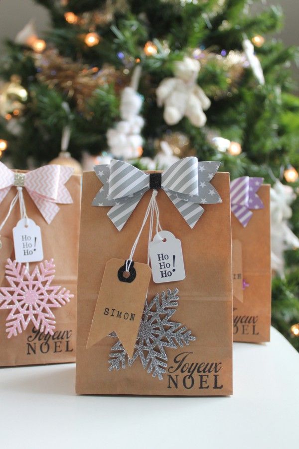 Papier cadeau noel scandinave