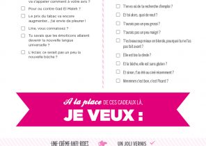Liste de cadeau de noel drole