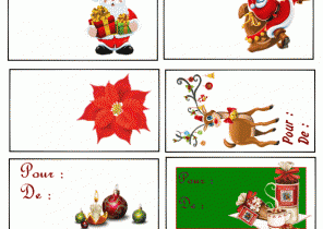 Etiquettes cadeau noel