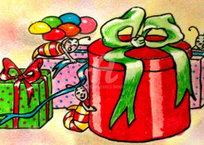 Cadeau noel illustration