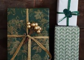 Deco noel avec papier cadeau