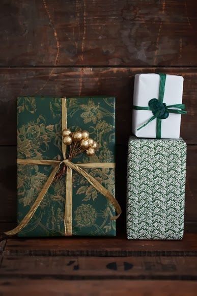 Deco noel avec papier cadeau