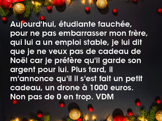 Je ne veux pas de cadeau de noel