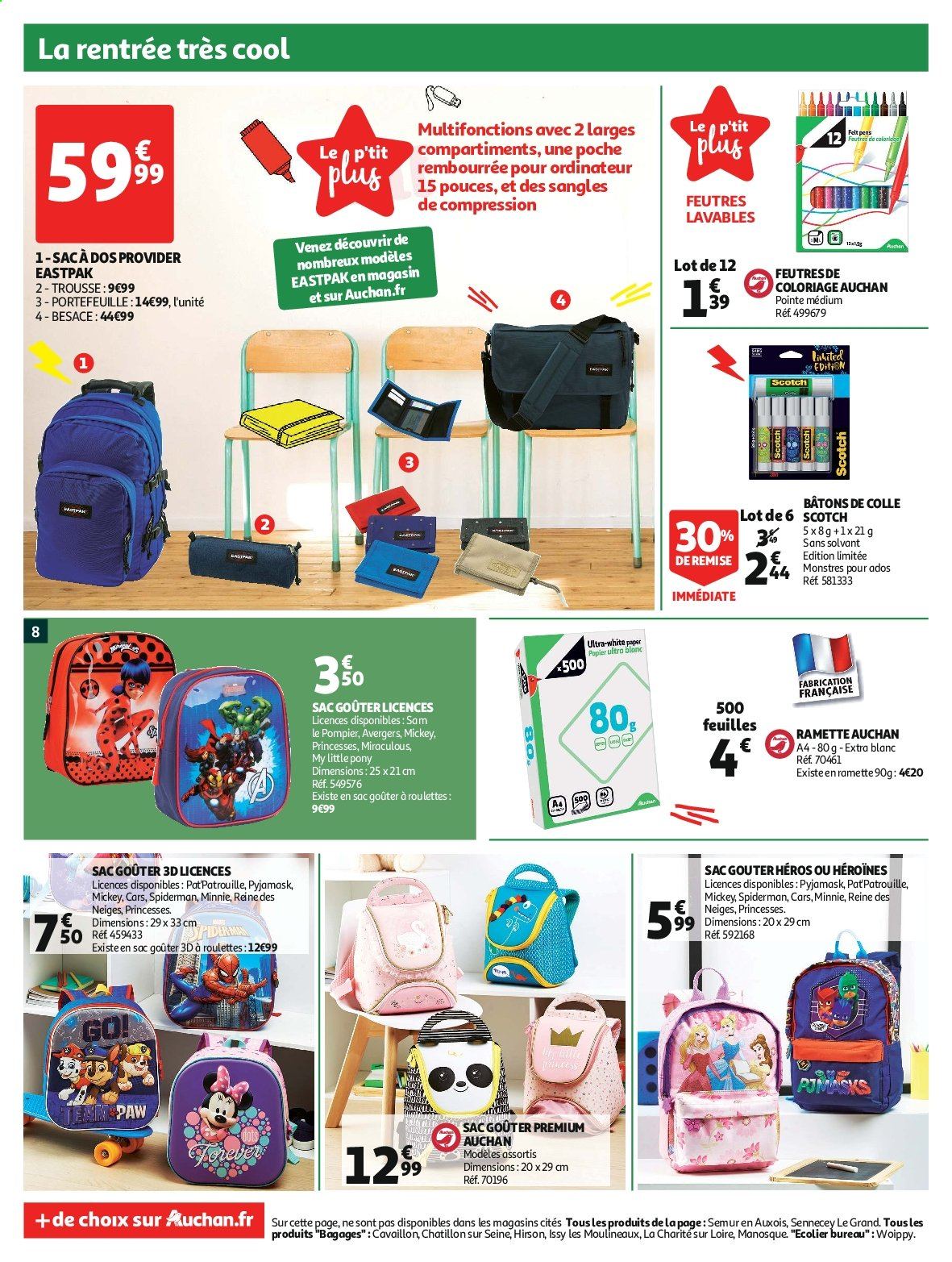 Sac cadeau noel auchan
