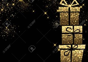 Cadeau noel fond noir