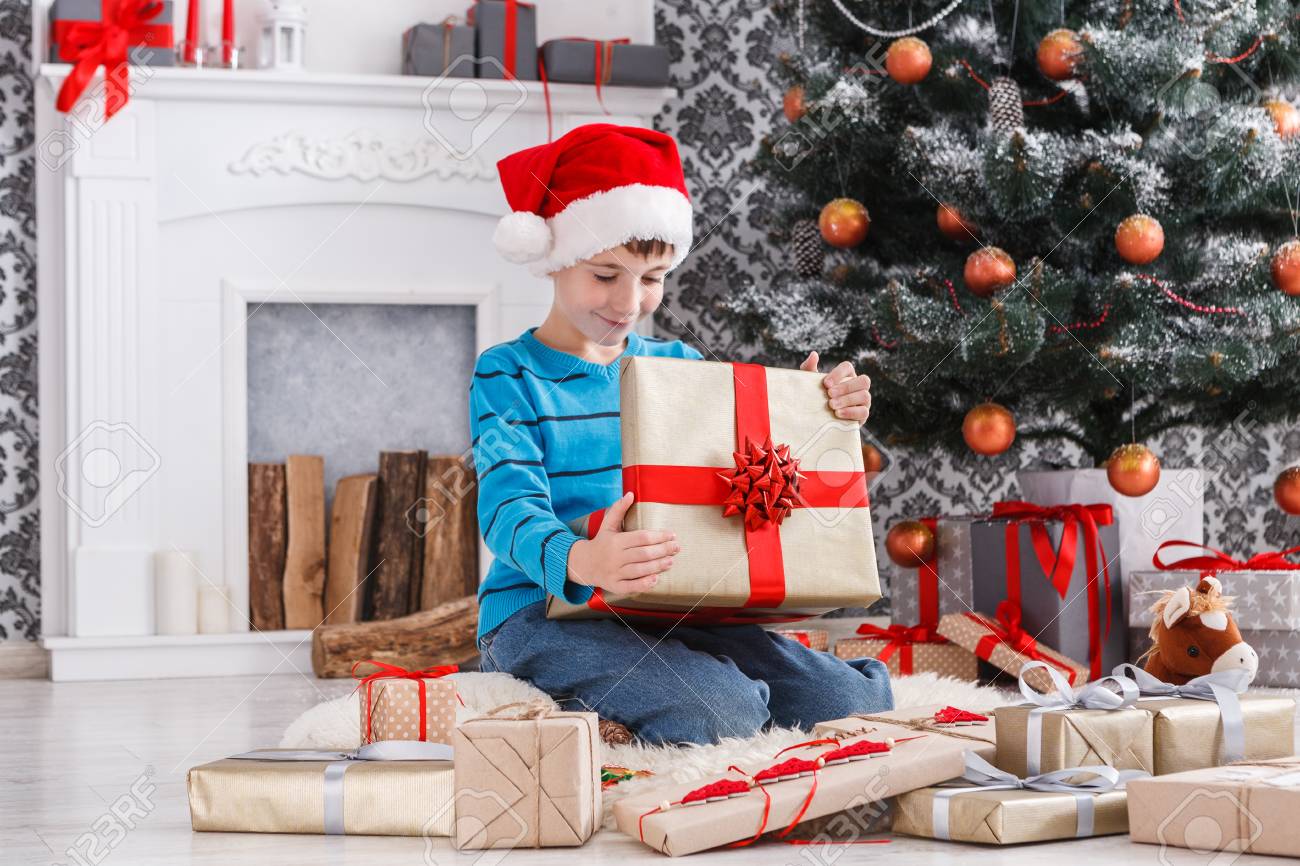 Déballage de cadeau de noel