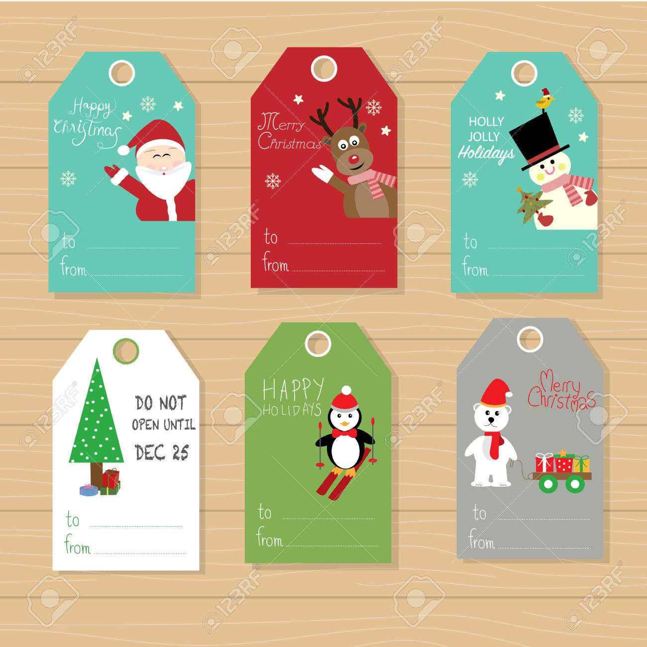 étiquette joyeux noel cadeau