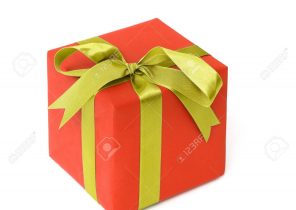 Cadeau de noel or et rouge