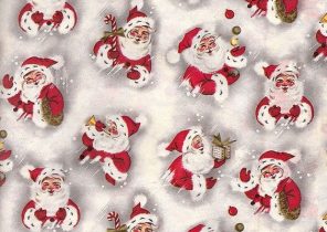 Papier cadeau noel vintage