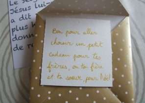 Message pour un cadeau de noel