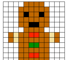 Pixel art cadeau de noel
