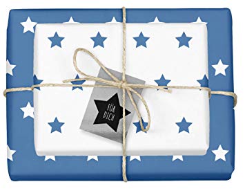 Papier cadeau noel bleu