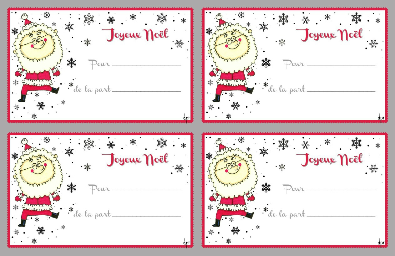 Etiquette cadeau du pere noel