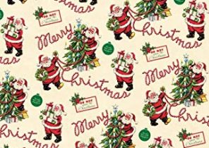Pere noel papier cadeau