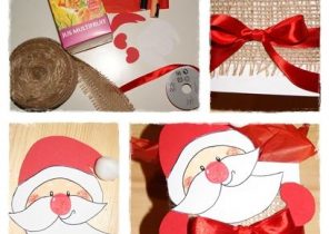Emballage cadeau pere noel