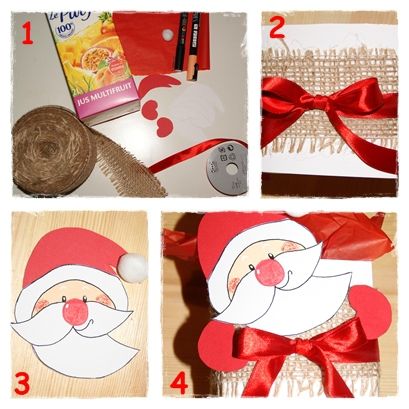 Emballage cadeau pere noel