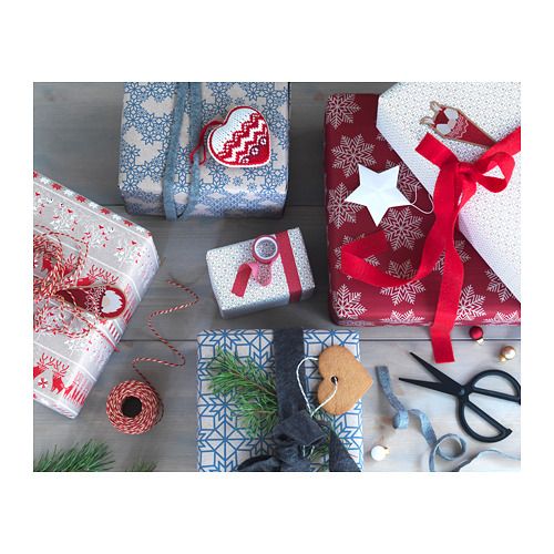 Ikea papier cadeau noel