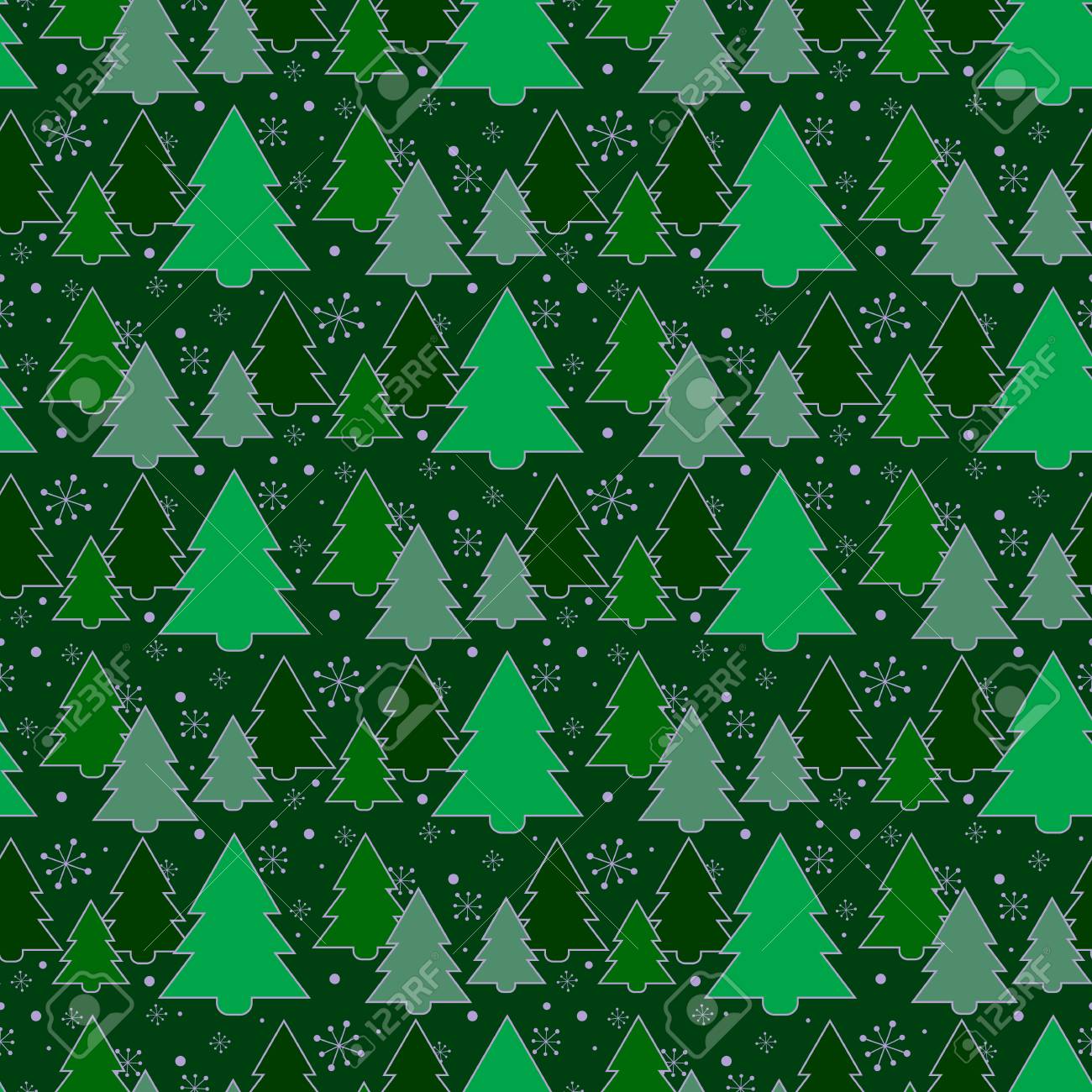 Papier cadeau vert noel