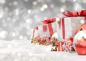 Cadeau noel rouge et blanc