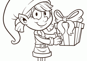 Lutin de noel cadeau