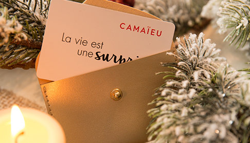 Carte cadeau noel camaieu