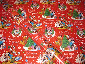 Papier cadeau noel disney