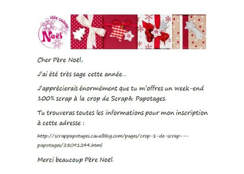 Message cadeau noel
