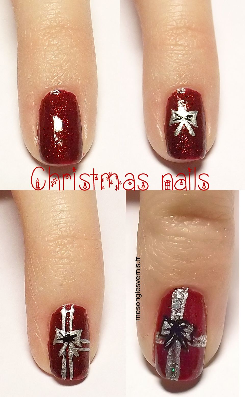 Nail art cadeau noel