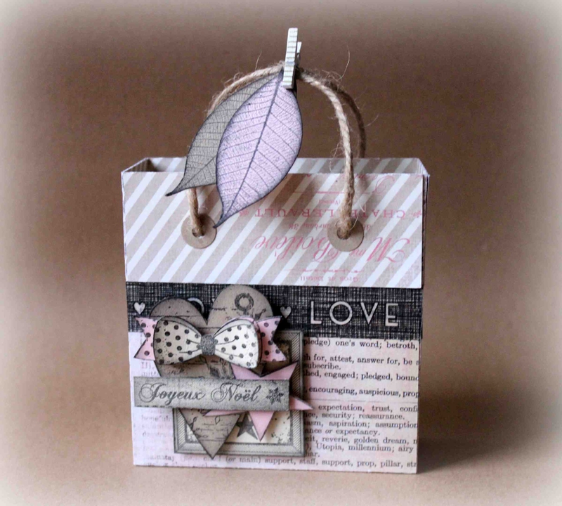 Cadeau de noel en scrapbooking