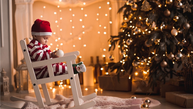 Bébé cadeau noel
