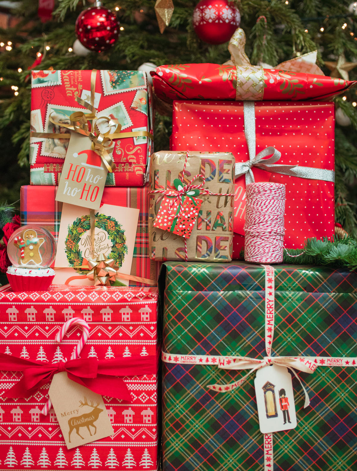 Joli paquet cadeau de noel