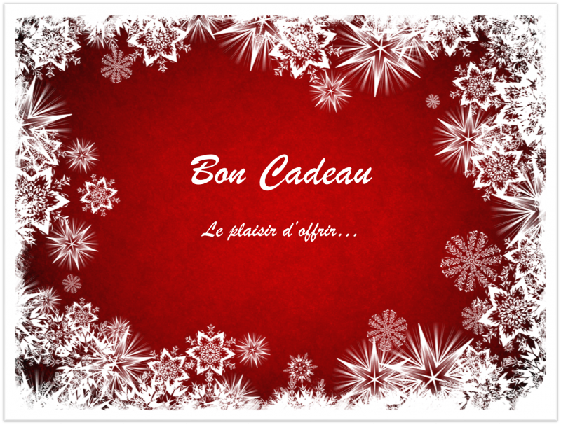 Bon de cadeau de noel