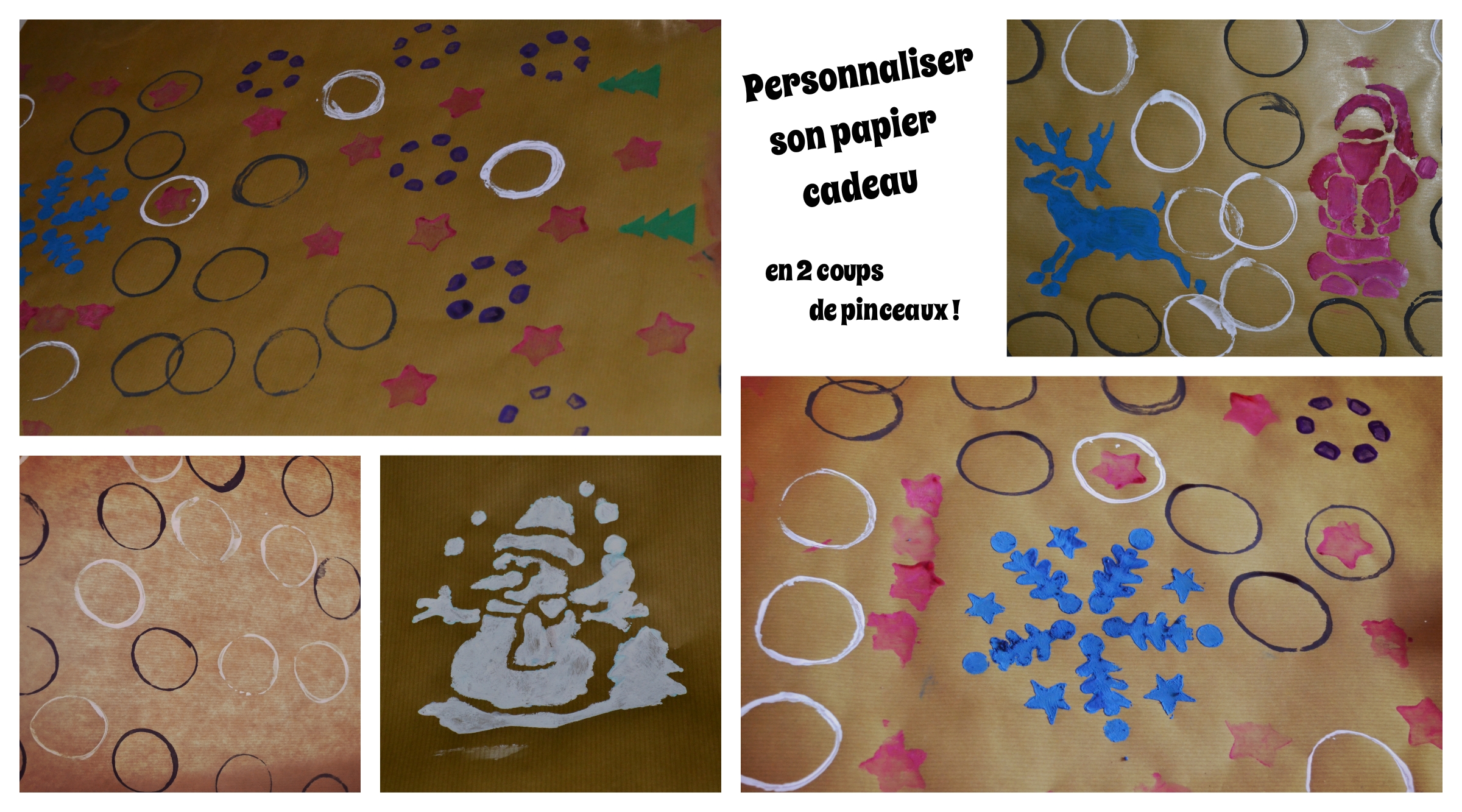 Papier cadeau noel diy