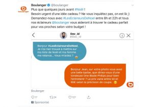Boulanger cadeau noel