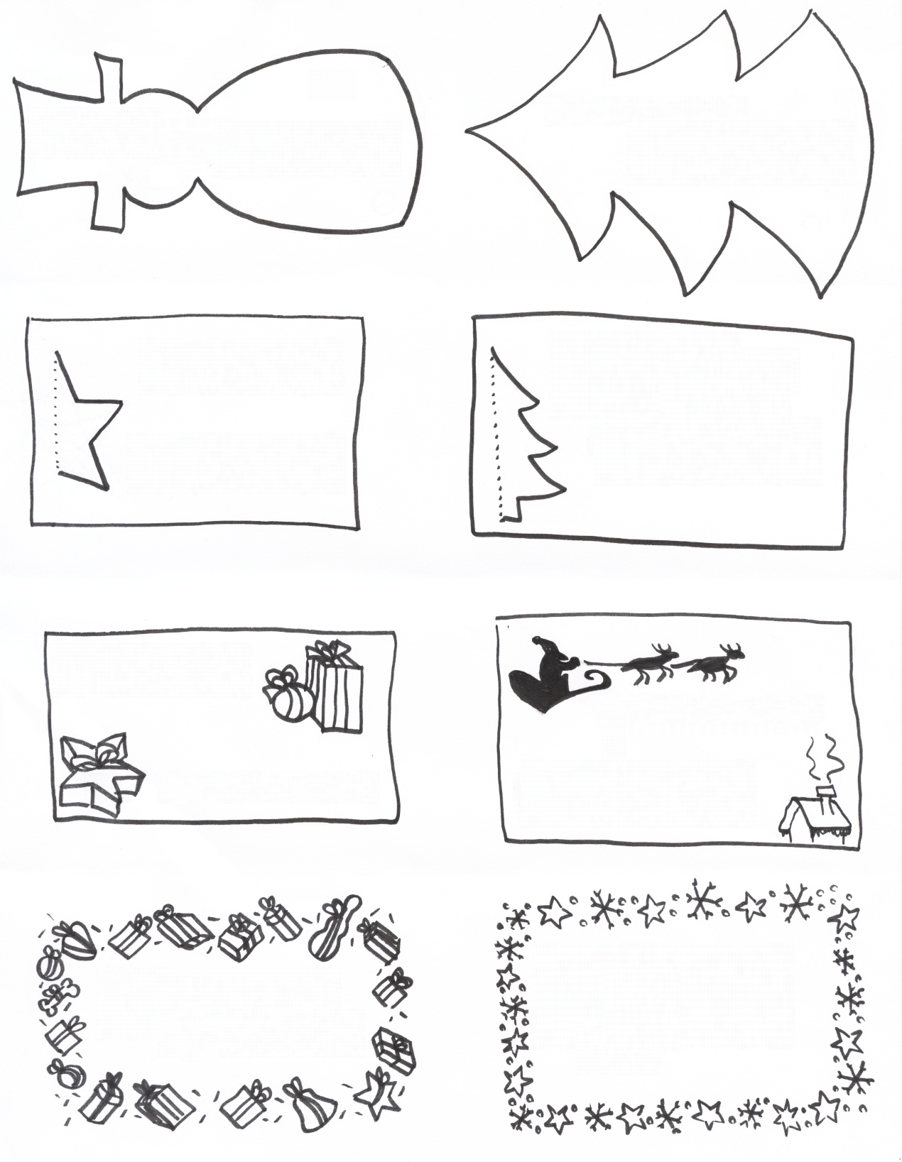 Etiquette cadeau noel à colorier