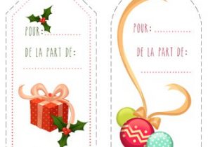 Etiquette cadeau de noel