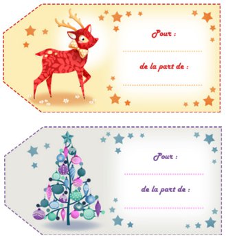 Petite etiquette cadeau noel