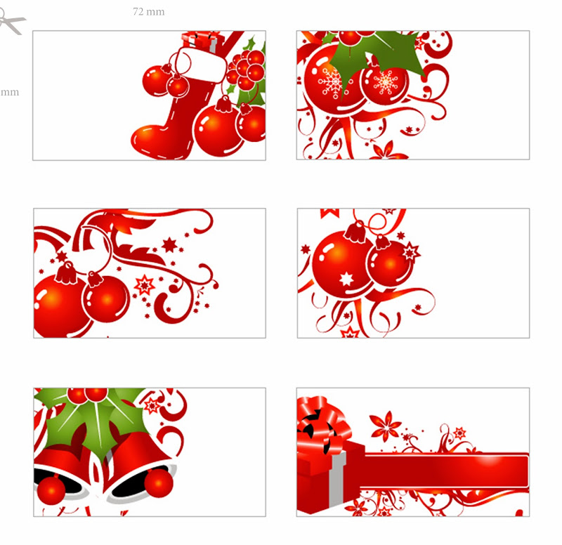 Carte pour un cadeau de noel