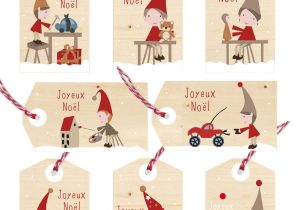 étiquette pour cadeau noel