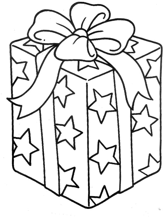Coloriage noel cadeau
