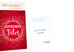 Coffret cadeau wonderbox noel