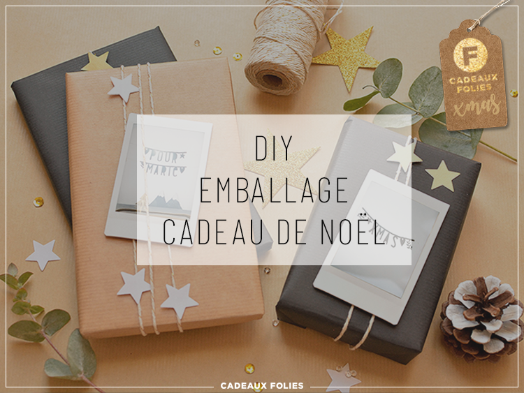 Emballage cadeau de noel diy