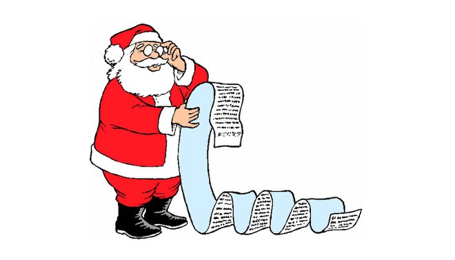 Pere noel cadeau lutin