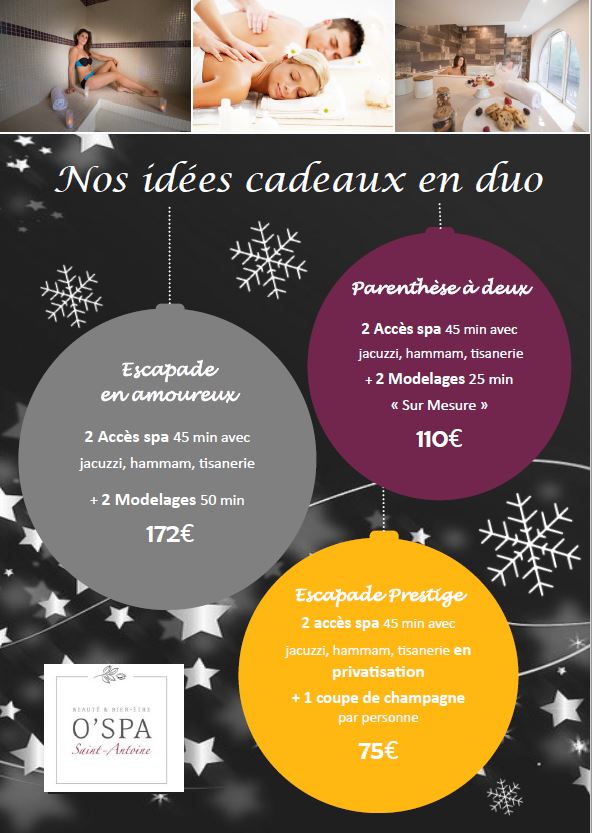 Idee cadeau noel spa