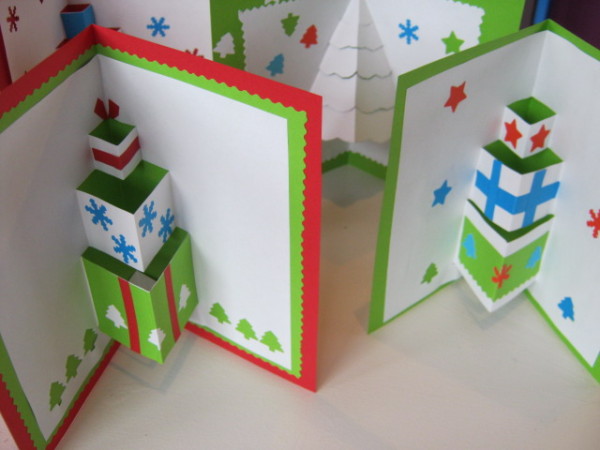 Kirigami cadeau noel