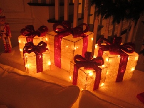 Décorer un cadeau de noel