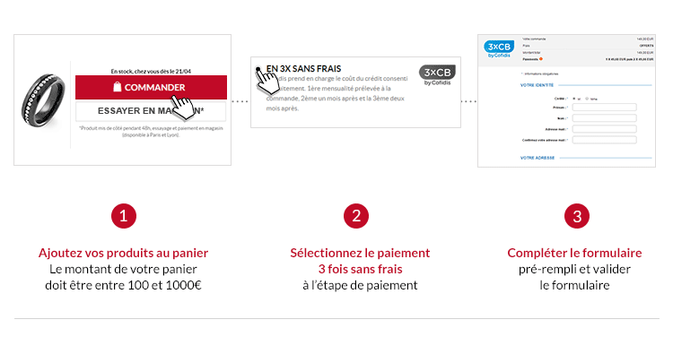 Cadeau de noel payer dans 3 mois