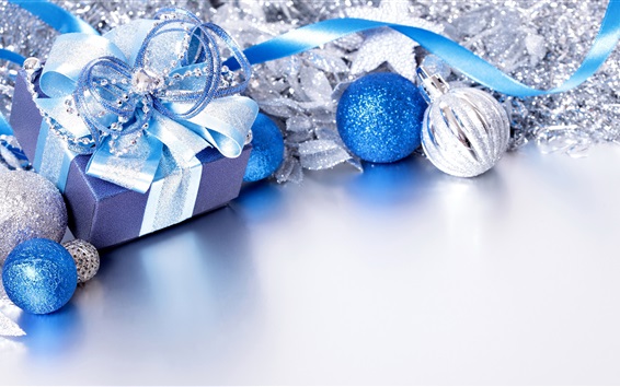 Image cadeau noel bleu