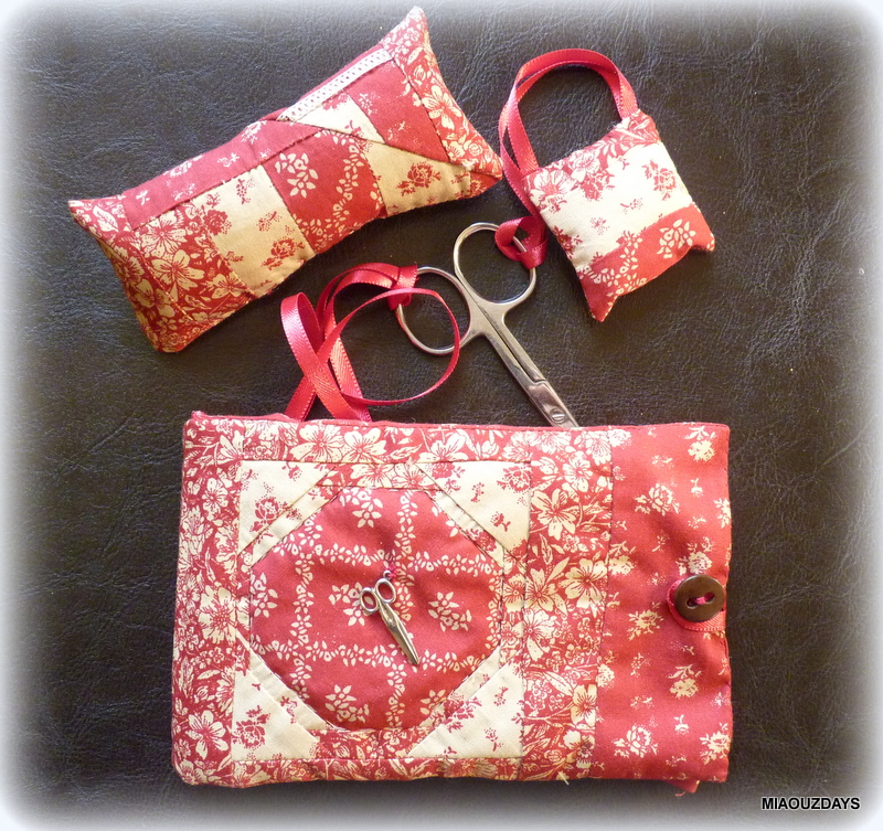 Cadeau de noel en patchwork