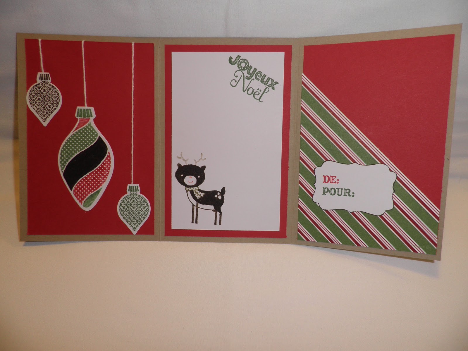 Tuto carte cadeau noel